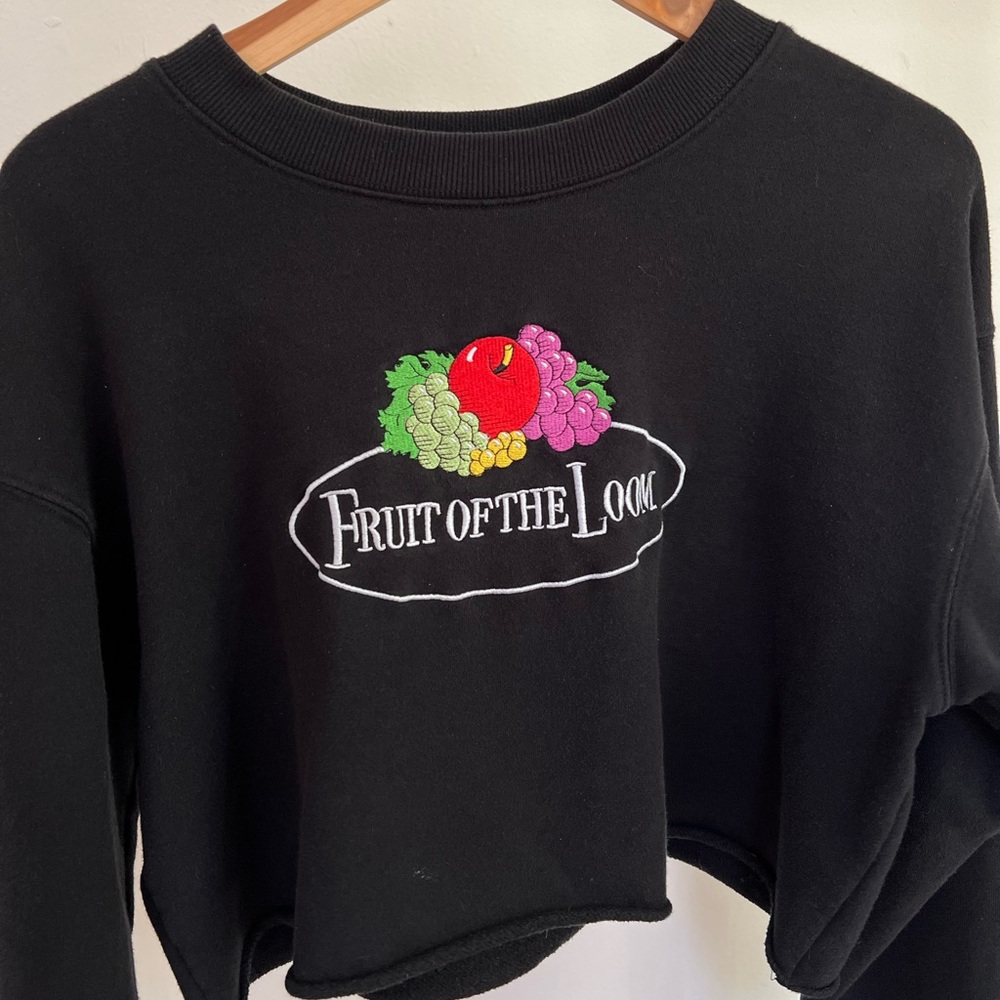 Fruit of the Loom Crewneck Sweatshirt Cropped